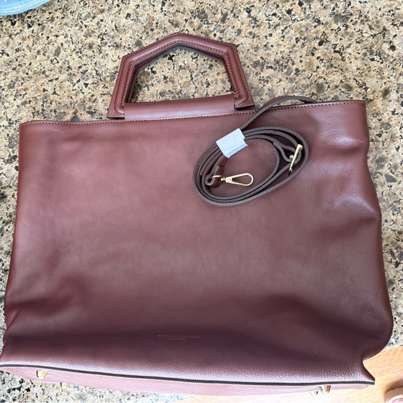 Anna Paola Bag brown Italian leather - Picture 4 of 6